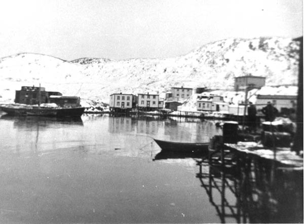 157: Red Island harbour view in winter. [courtesy of Mary (Reddy) King]